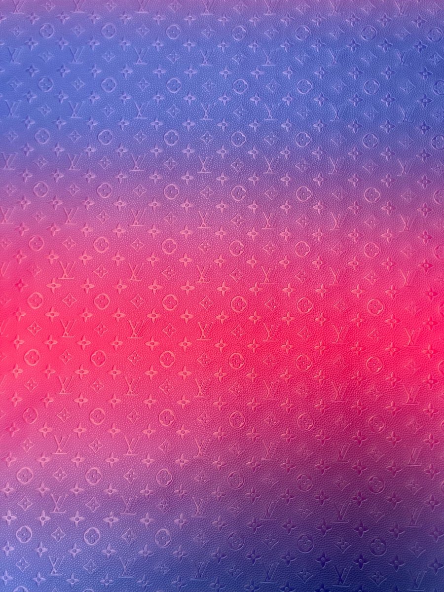 Handmade Crafting Vinyl Ombré LV Leather for Upholstery - mingfabricstore