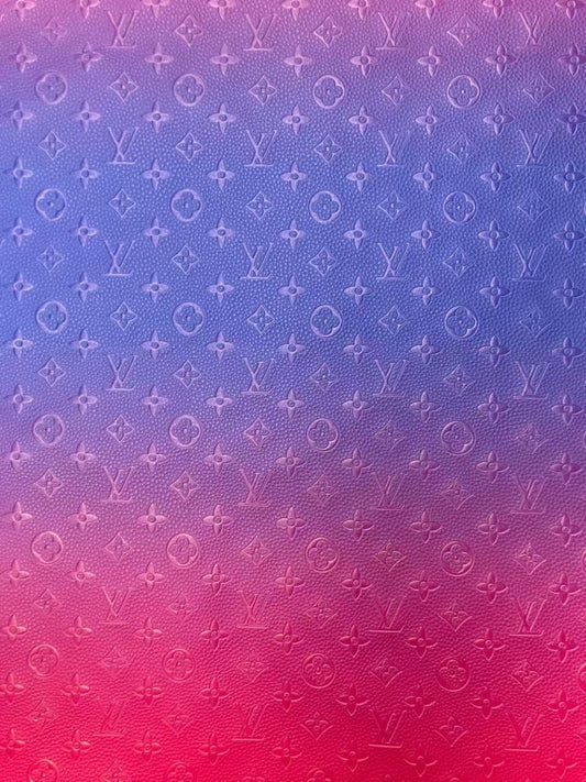 Handmade Crafting Vinyl Ombré LV Leather for Upholstery - mingfabricstore