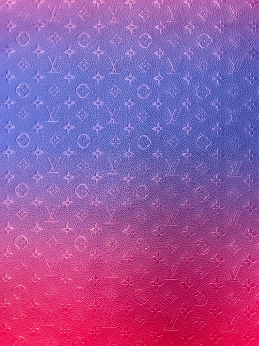 Handmade Crafting Vinyl Ombré LV Leather for Upholstery - mingfabricstore