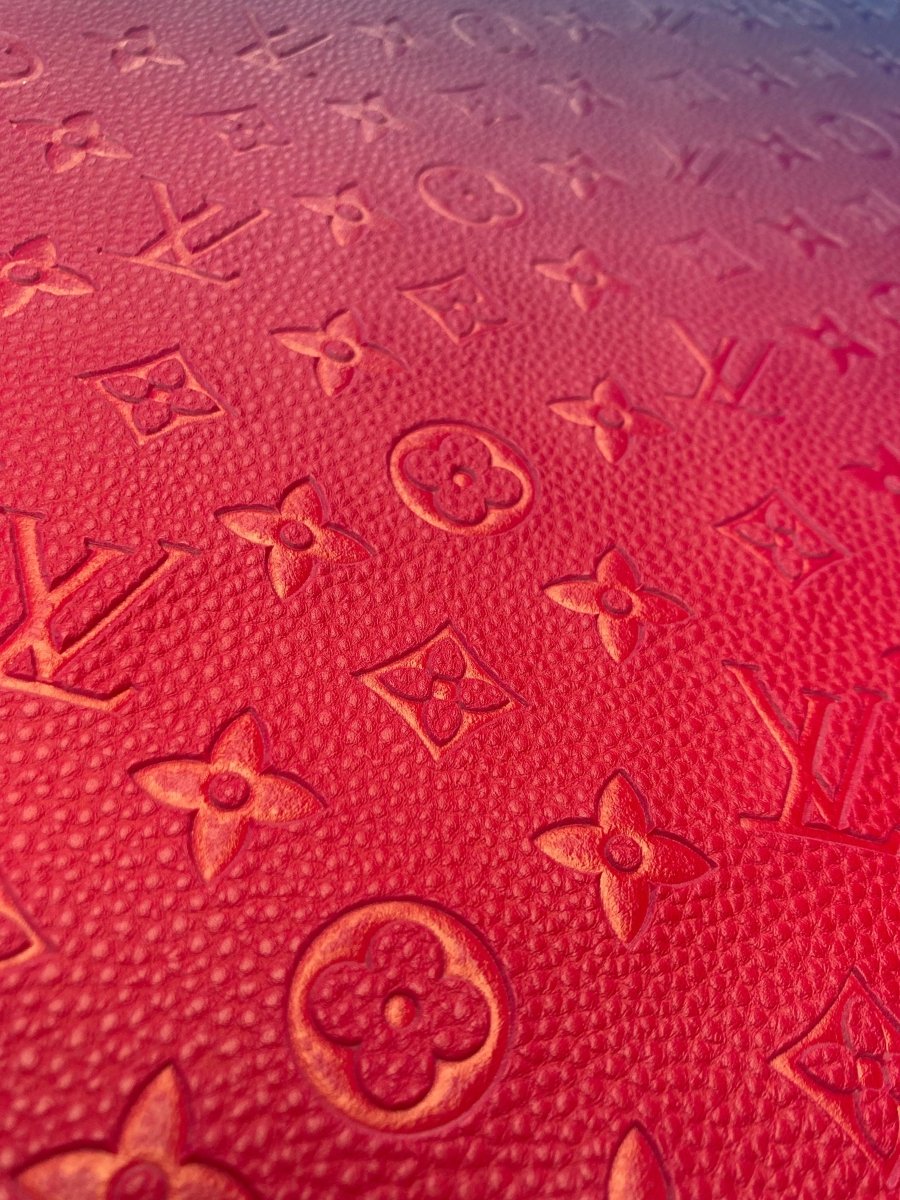 Handmade Crafting Vinyl Ombré LV Leather for Upholstery - mingfabricstore