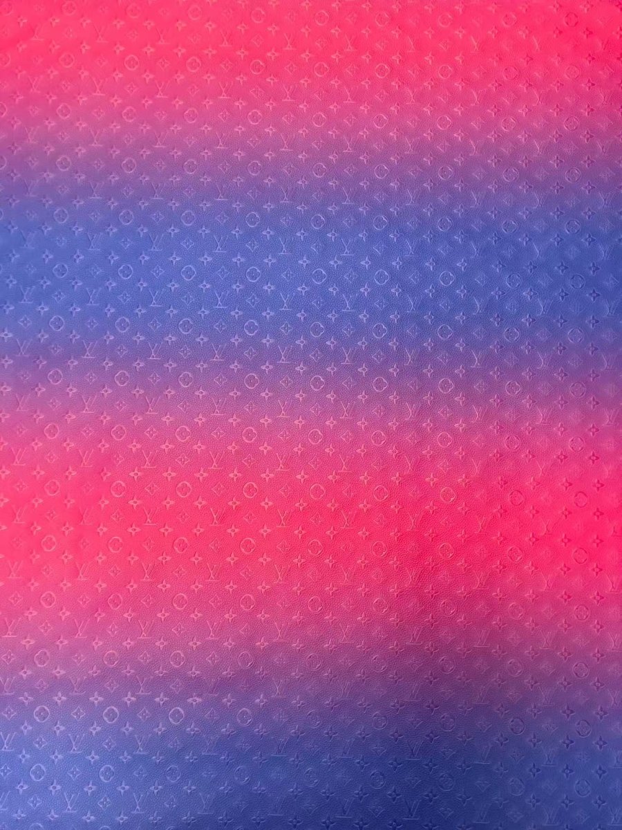 Handmade Crafting Vinyl Ombré LV Leather for Upholstery - mingfabricstore