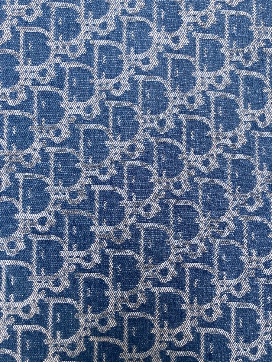 Handmade Denim Dior Fabric for Custom DIY Sold by Yard - mingfabricstore