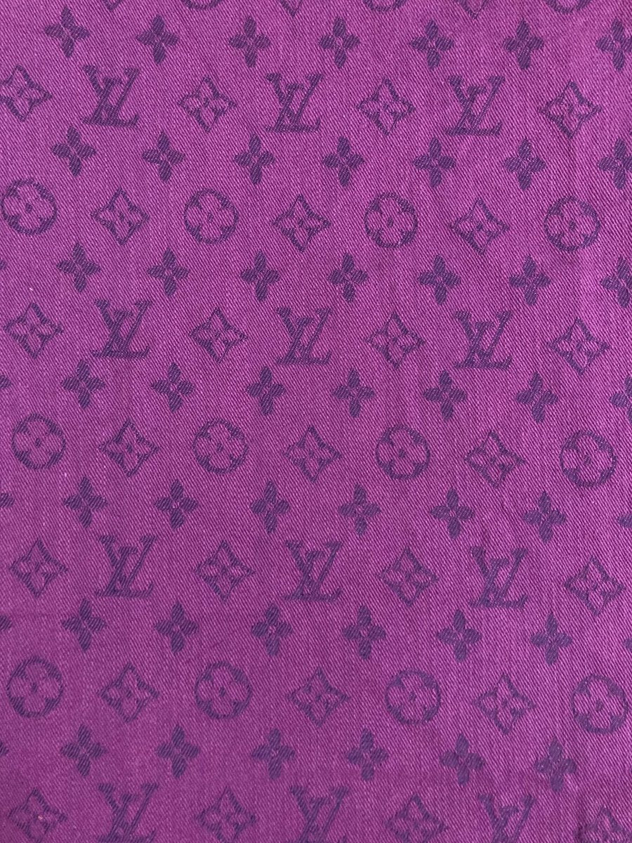 Handmade Denim Fabric Puurple LV for Clothing Jeans Jackets - mingfabricstore