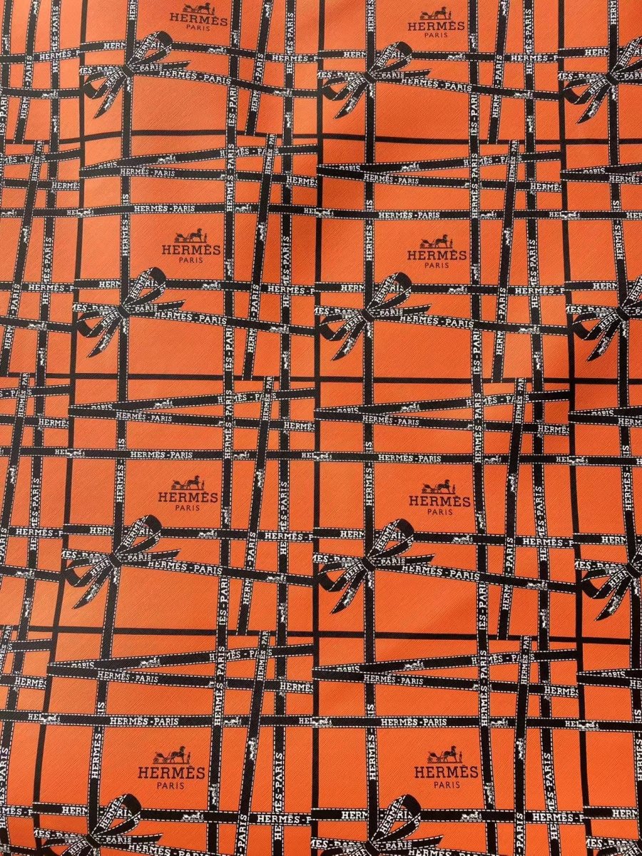 Hermes Designer Leather Sheet Sold by Yard - mingfabricstore