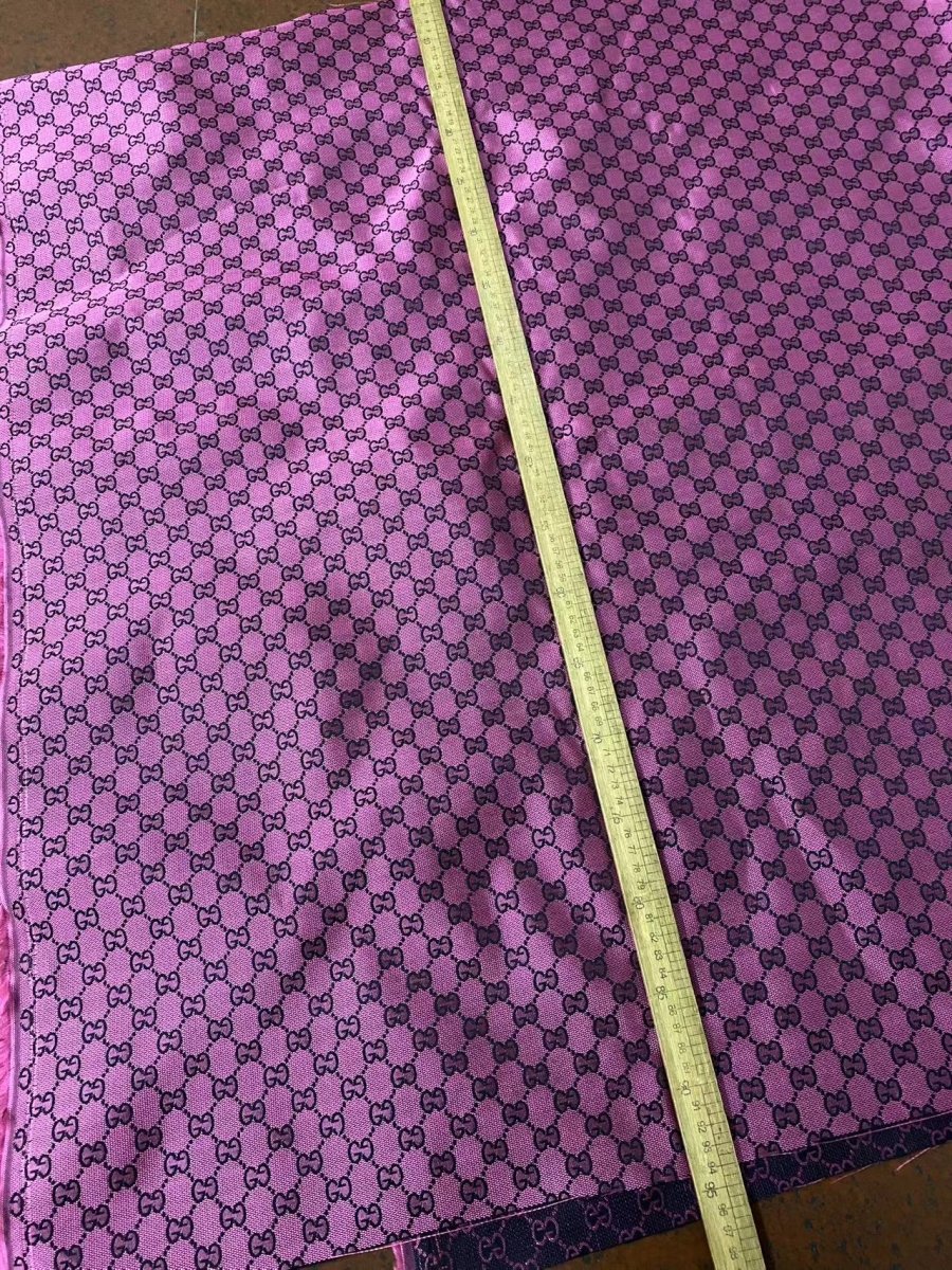 Hot Pink Gucci Jacquard Fabric sold by yard - mingfabricstore