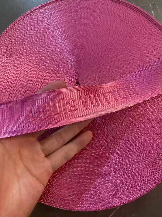 Hot Pink Louis Vuitton LV Bag Strap for Handmade DIY Crafts Upholstery - mingfabricstore