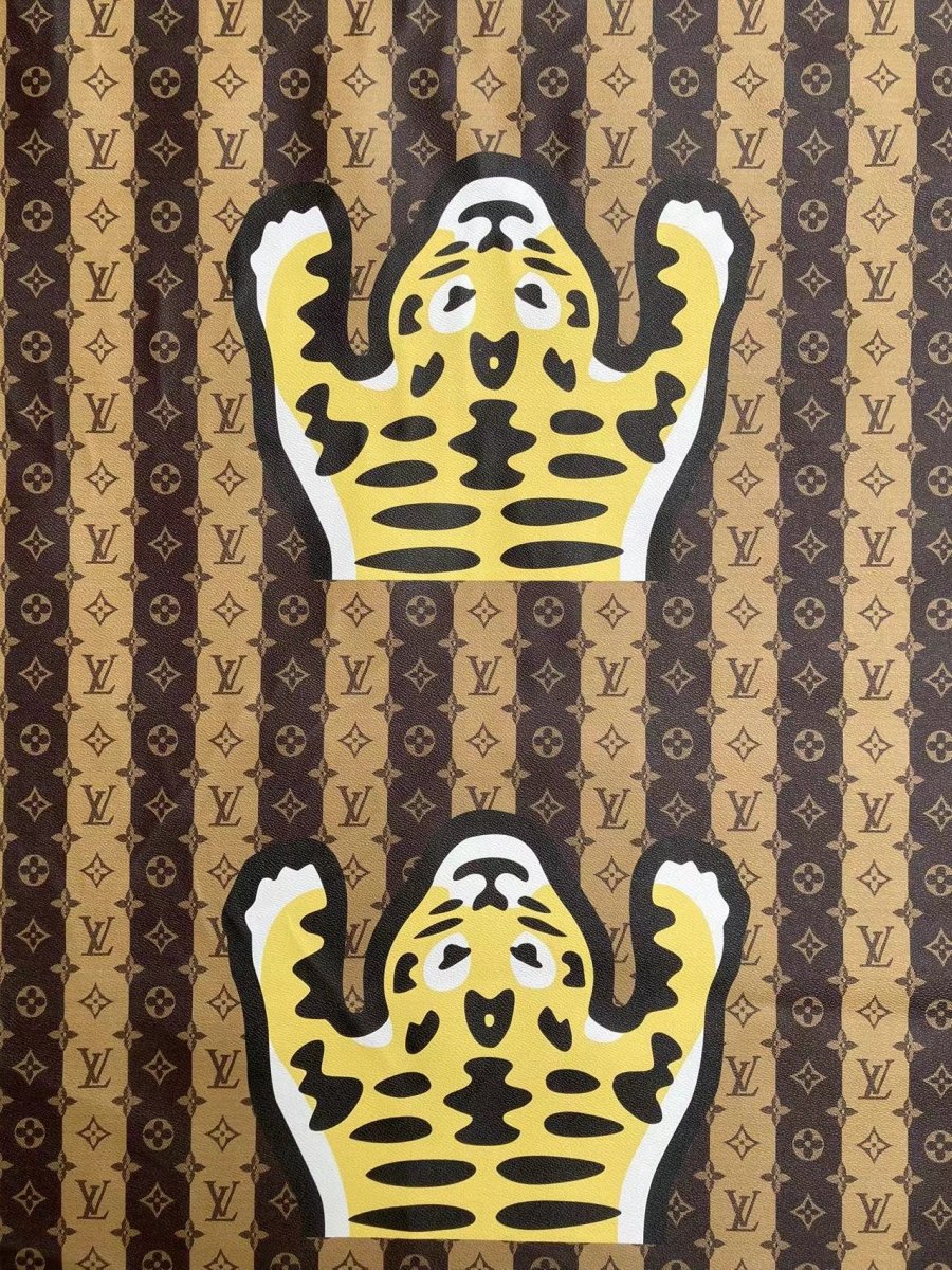 Human Made LV Street Fashion Leather Material for Custom Sneaker Handcrafted - mingfabricstore