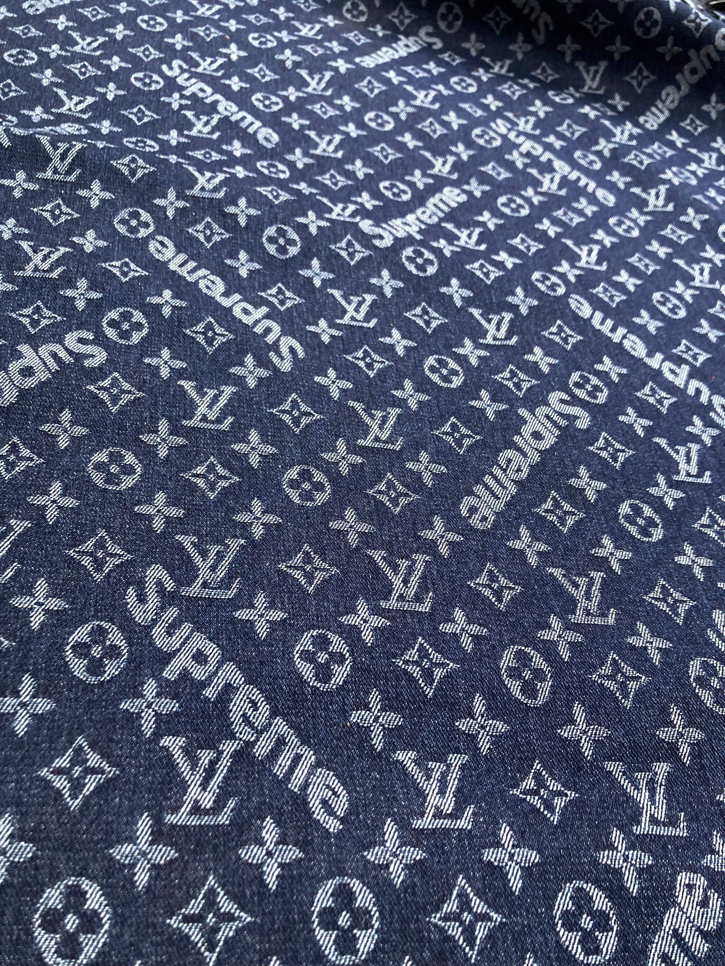 Custom Handmade Original Denim Supreme for Apparel Sewing Sneakers