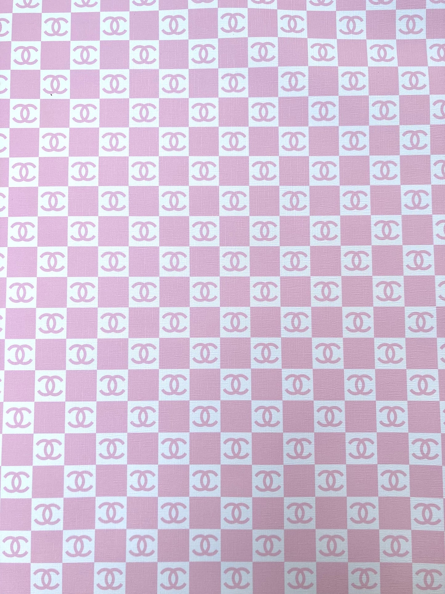 Small Pink White Chanel Vinyl for Custom Handmade