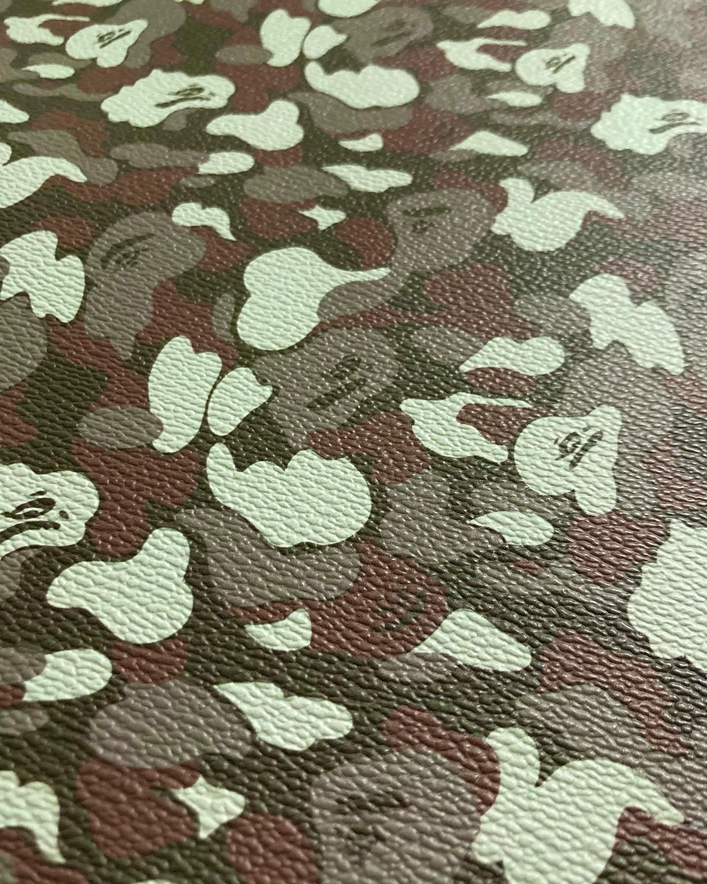 Custom Designer Leather Vintage Bape for Sneakers Upholstery