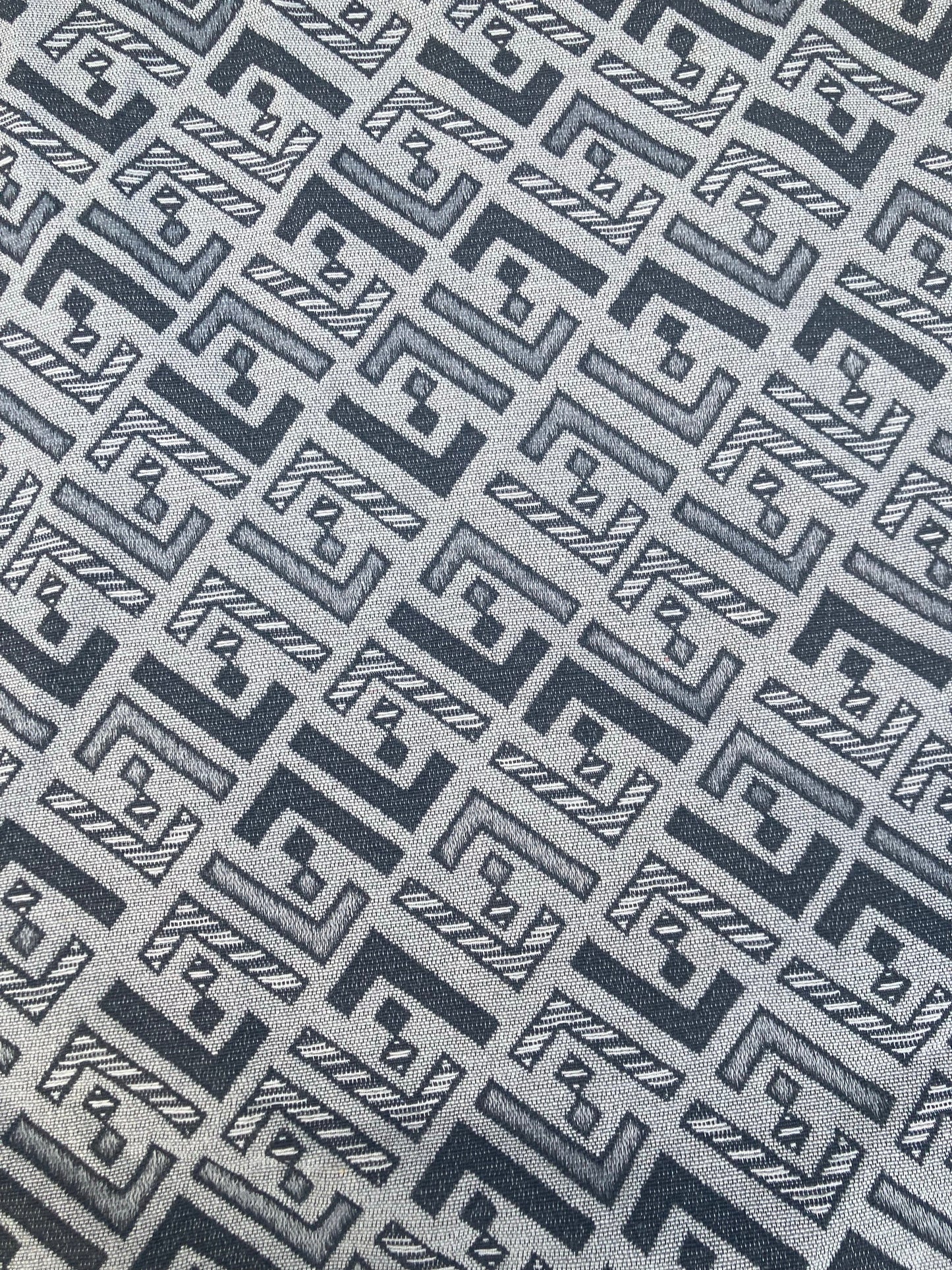 Jacquard Fendi Fabric  Denim Sewing Handmade Supply