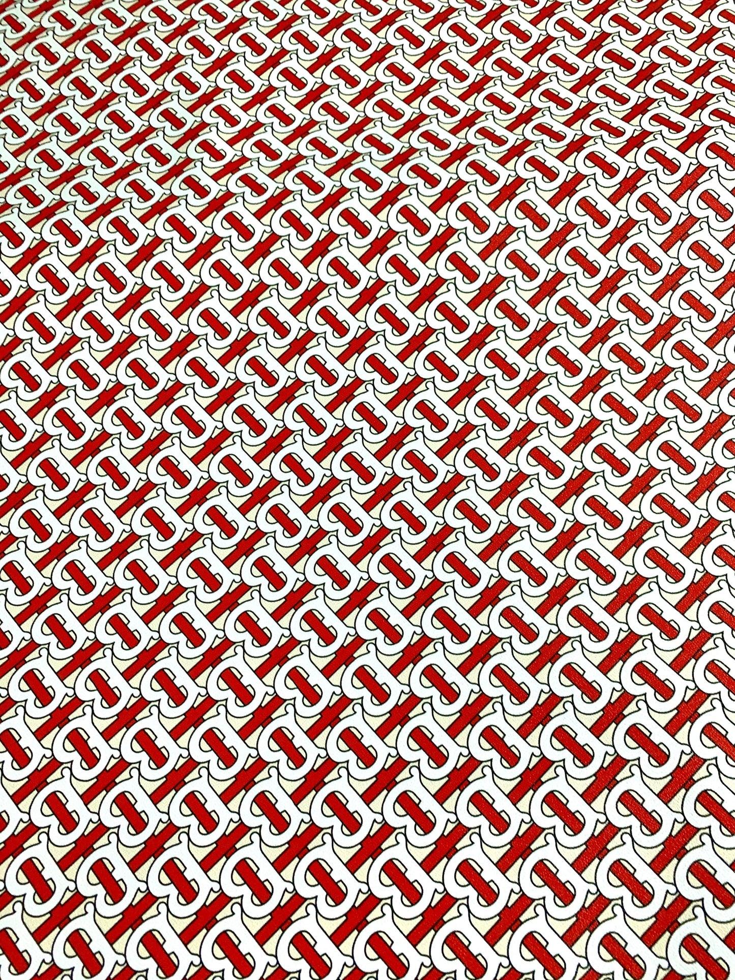 BBR Classic Letter Pattern Designer Inspired Leather For Bag