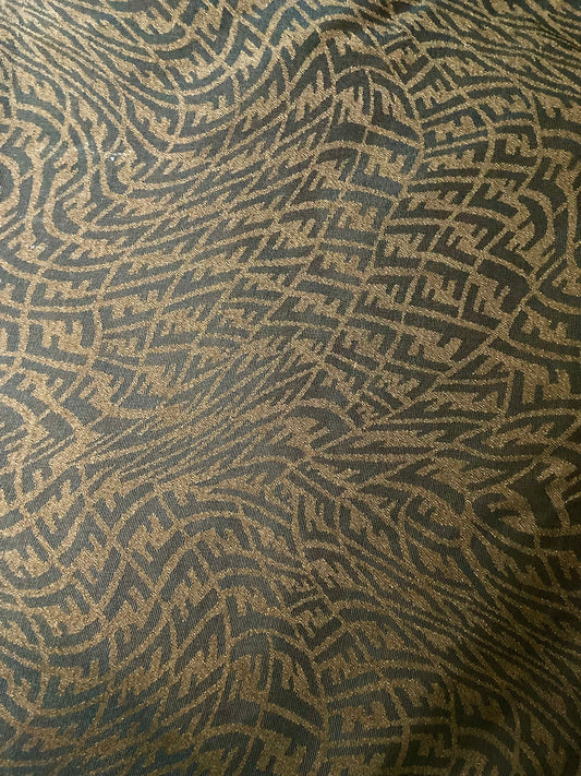 Jacquard Fabric Fendi Wave Cotton Custom Material Handcraft