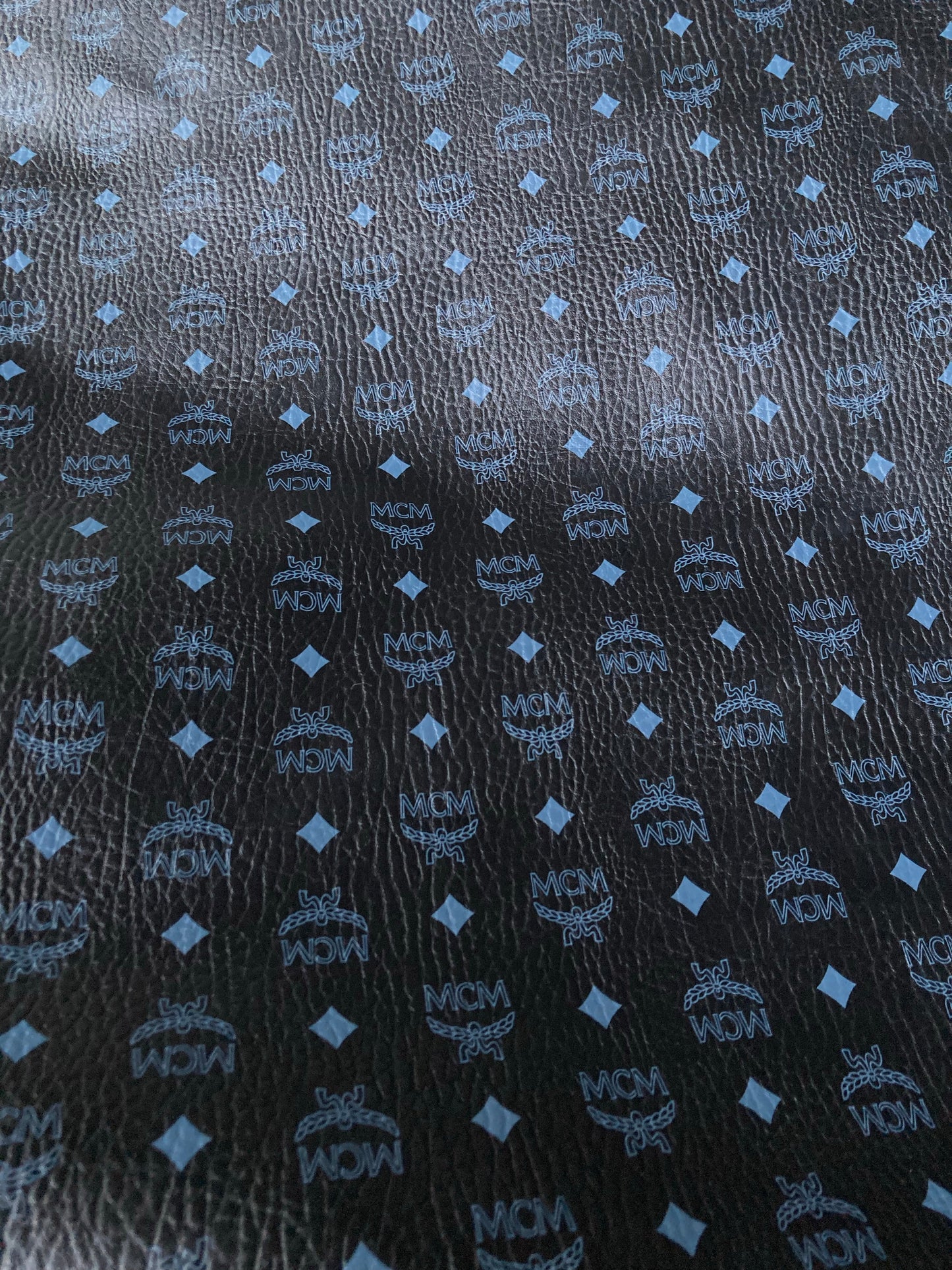 Custom Material Handmade Fabric Black MCM Vinyl