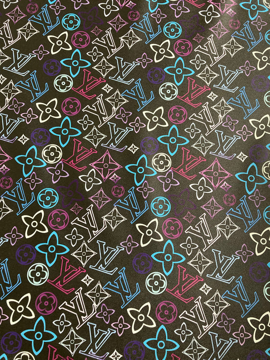 Custom Sneakers DIY Leather Colorful Printing for Handmade Upholstery