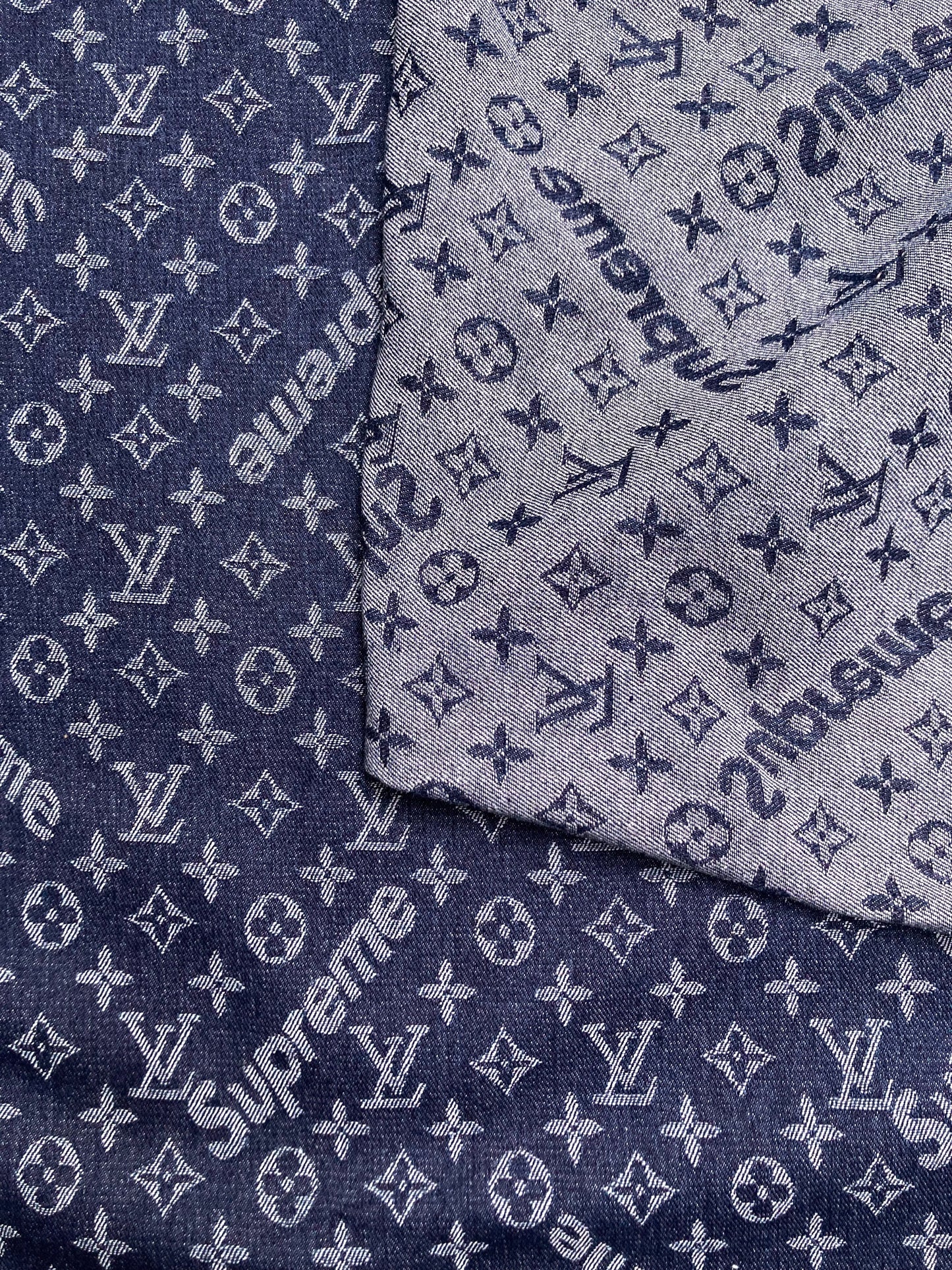 Custom Handmade Original Denim Supreme for Apparel Sewing Sneakers