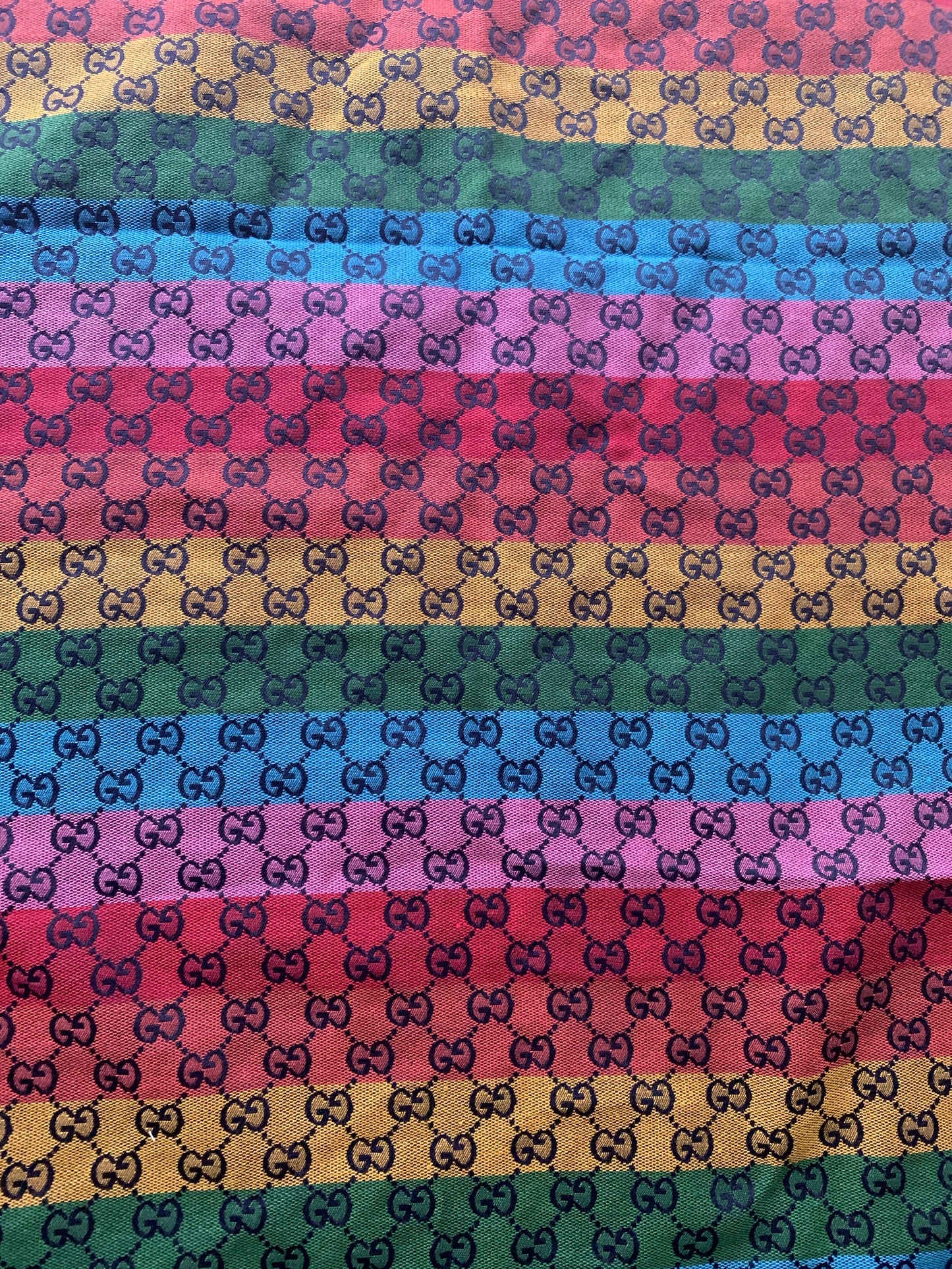 Hottest Rainbow Gucci Fabric for Bag Custom