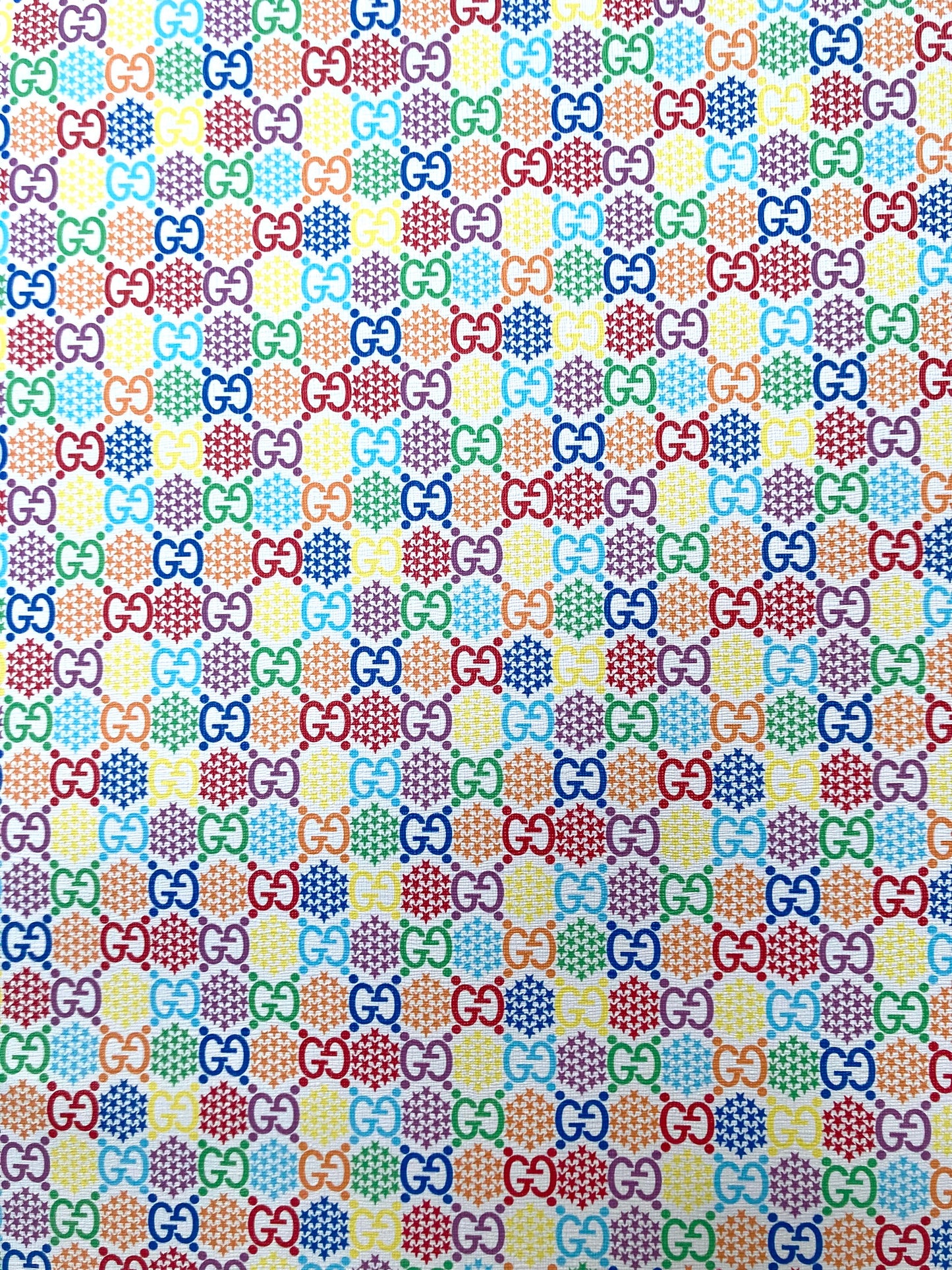 Custom Designer Leather Fabric Spark Gucci for Sneakers Upholstery