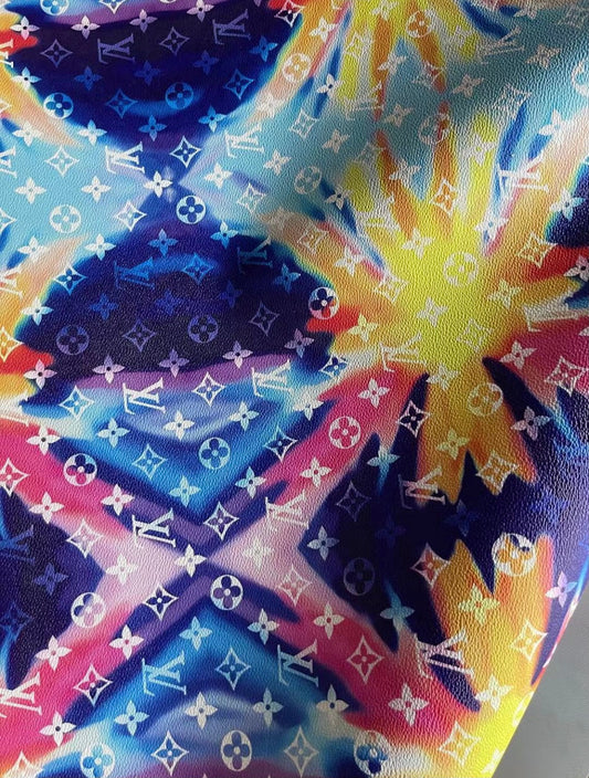 Colorful Diffuse LV Leather for Custom Handcraft