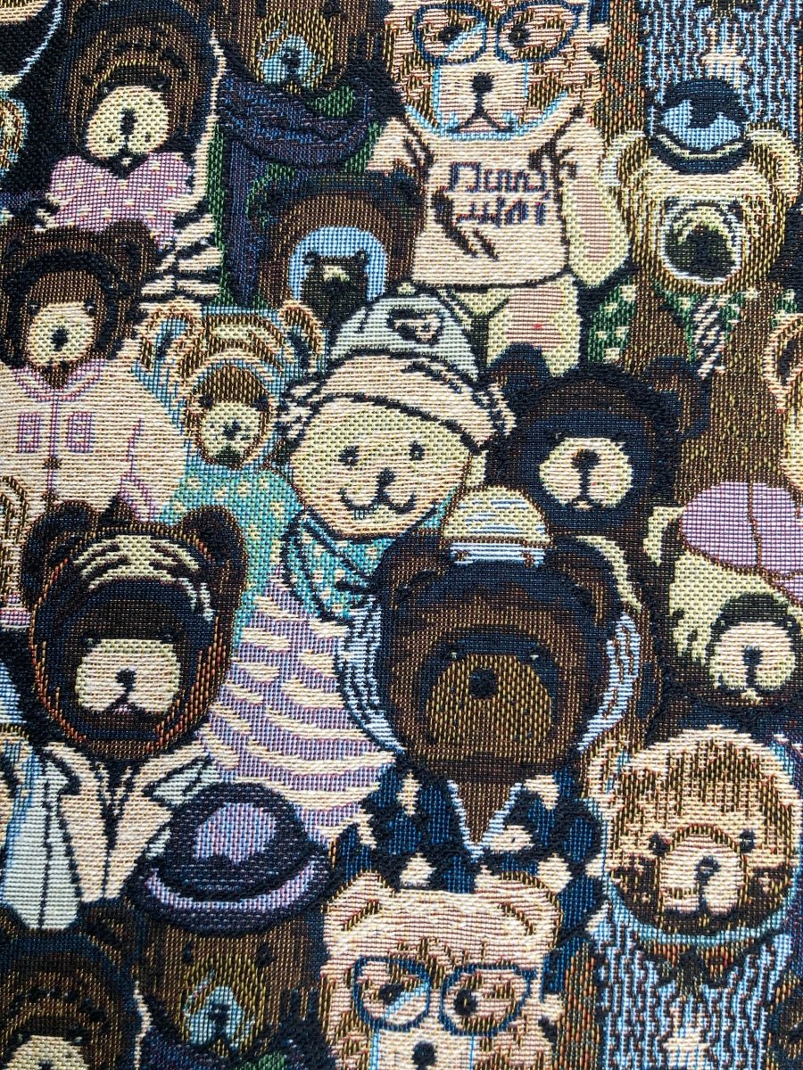 Jacquard Fabric Bear for Shoe Custom Head Band - mingfabricstore