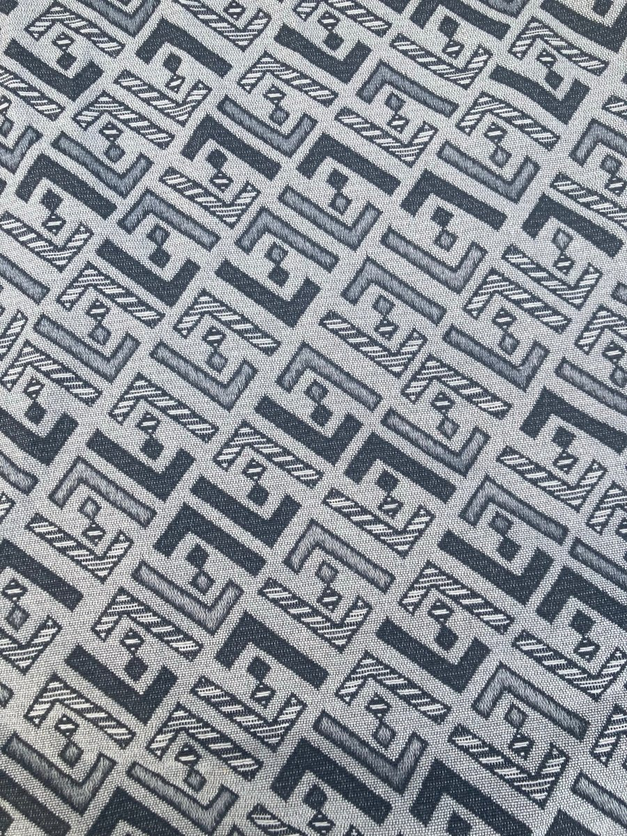 Jacquard Fendi Fabric Denim Sewing Handmade Supply - mingfabricstore