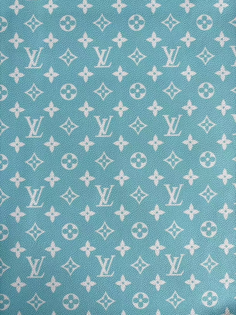 Light Blue LV Leather Sheet DIY Supply Plug for Crafts Car Wrap - mingfabricstore