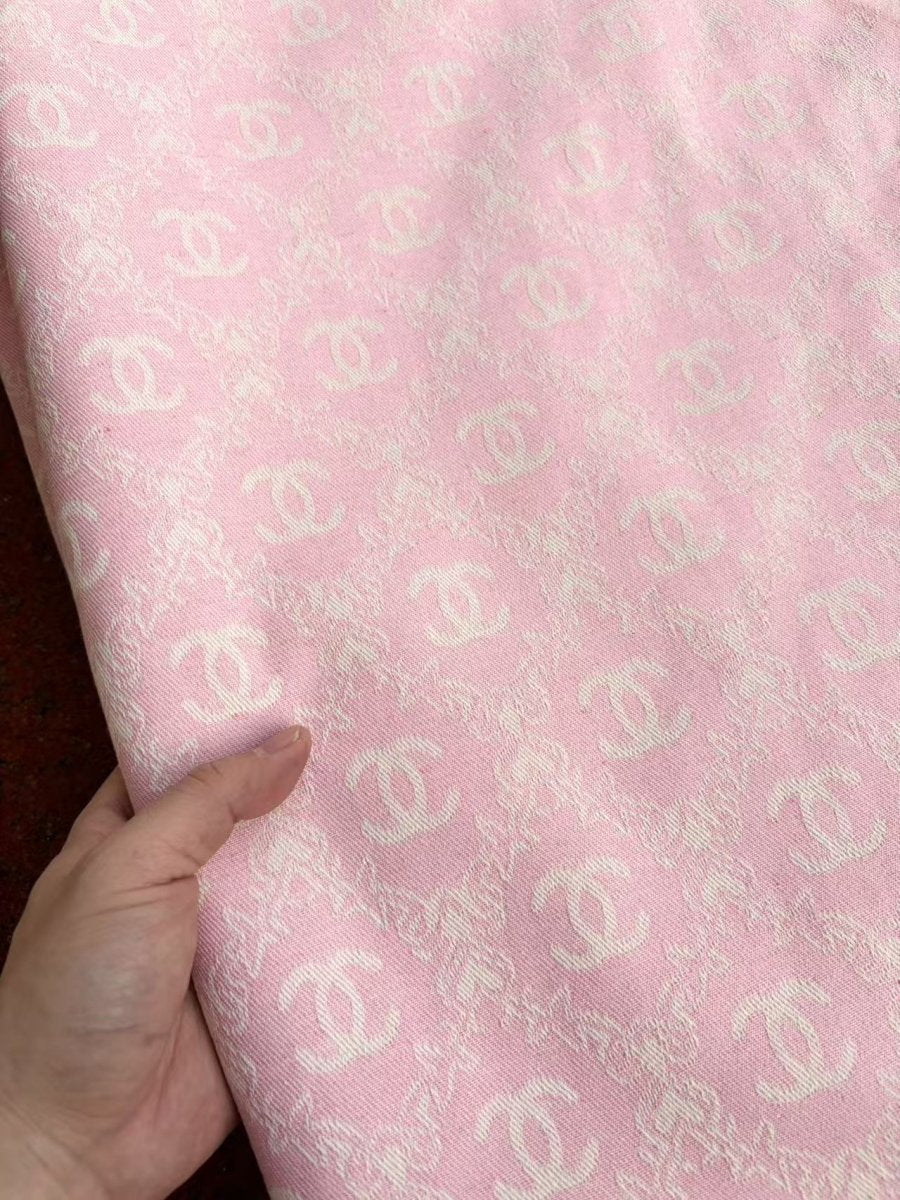 Light Pink Chanel Sewing Fabric for DIY Crafts Upholstery - mingfabricstore