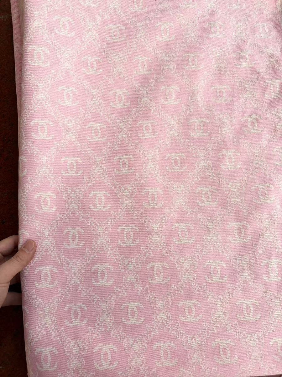 Light Pink Chanel Sewing Fabric for DIY Crafts Upholstery - mingfabricstore