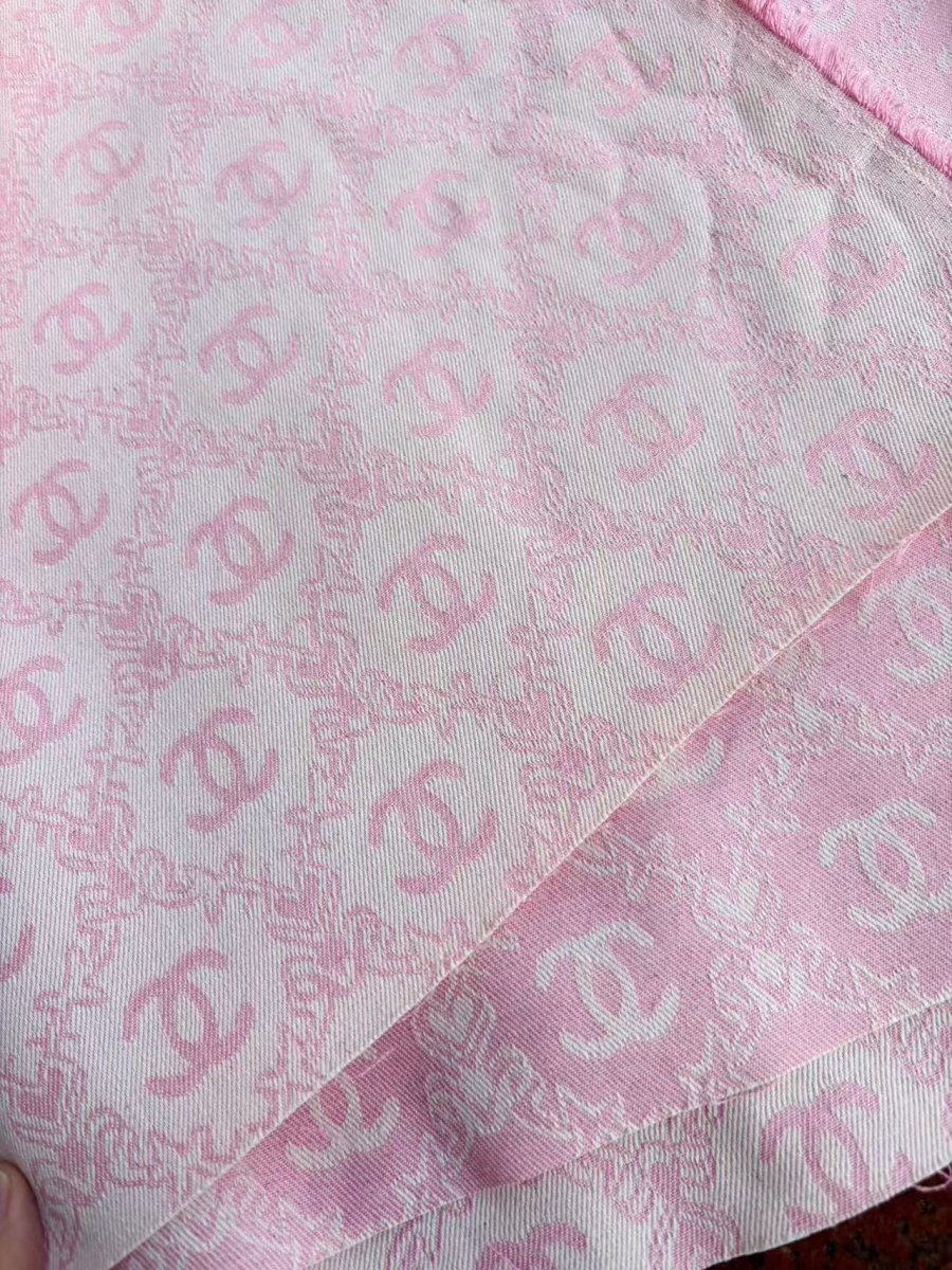 Light Pink Chanel Sewing Fabric for DIY Crafts Upholstery - mingfabricstore