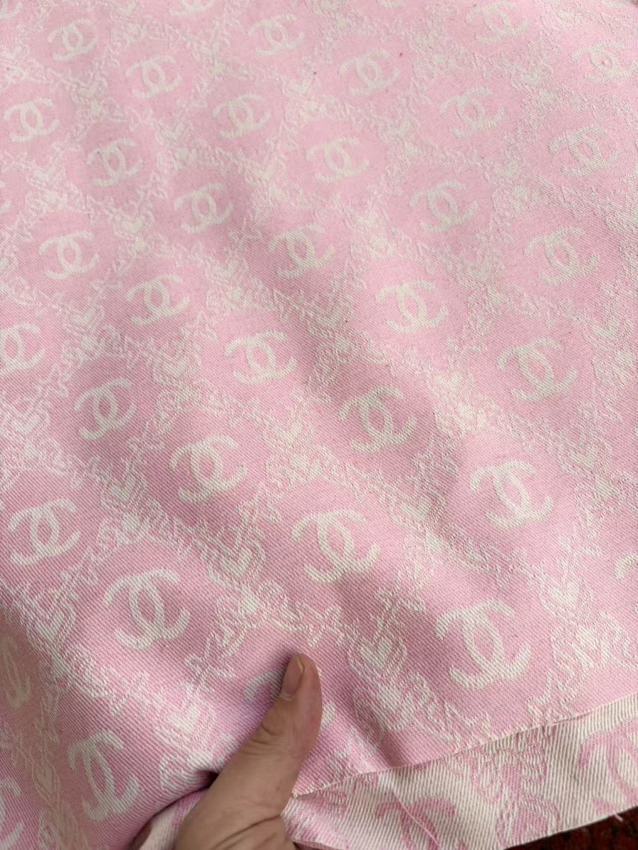 Light Pink Chanel Sewing Fabric for DIY Crafts Upholstery - mingfabricstore