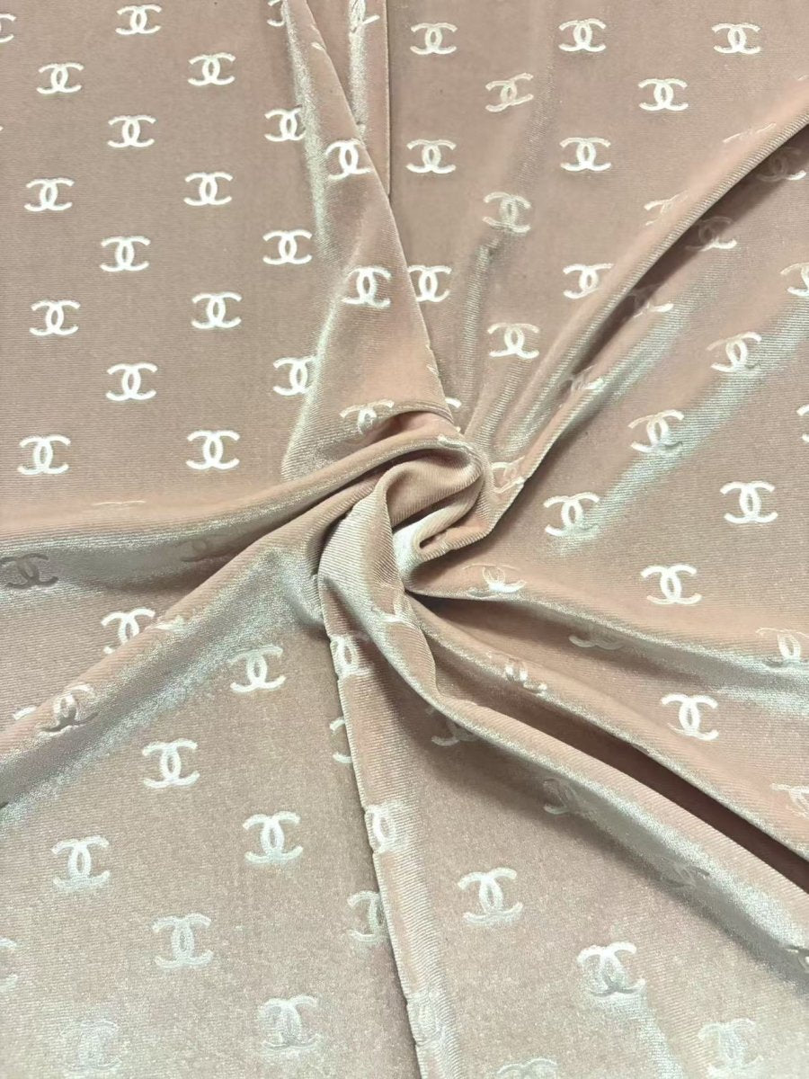 Light Pink Chanel Velvet for Sewing Car Upholstery Interior Sneakers - mingfabricstore