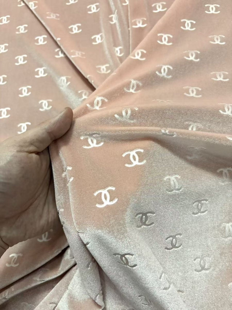 Light Pink Chanel Velvet for Sewing Car Upholstery Interior Sneakers - mingfabricstore