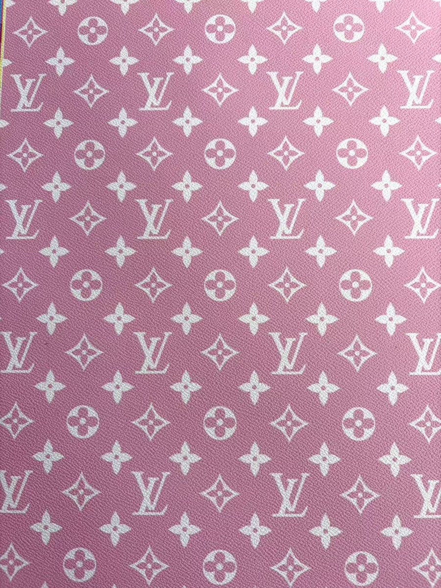Light Pink LV Leather Sheet DIY Supply Plug for Crafts Car Wrap - mingfabricstore