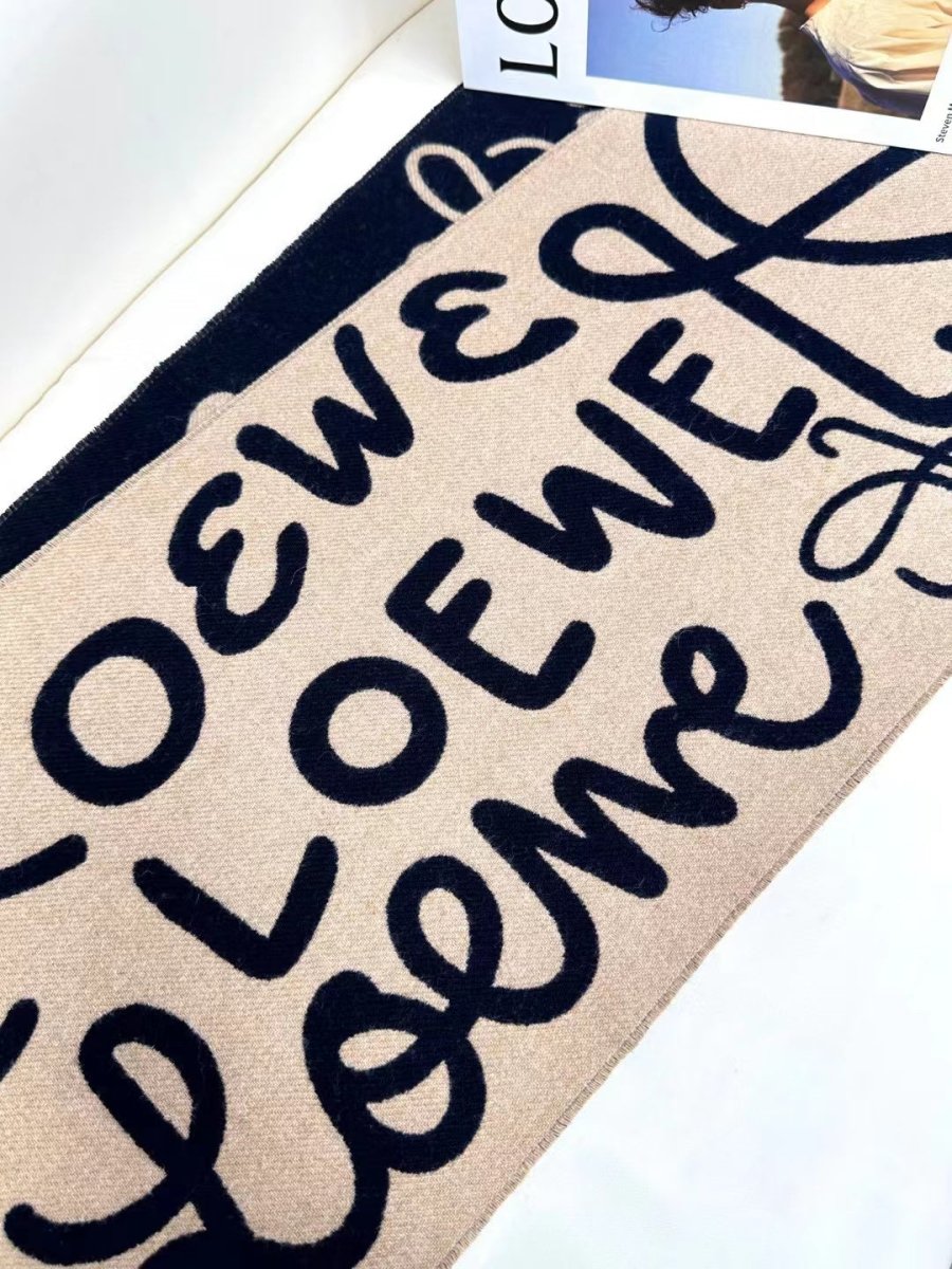 Loewe Scarf Wool Premium Quality Clothing Accessory - mingfabricstore