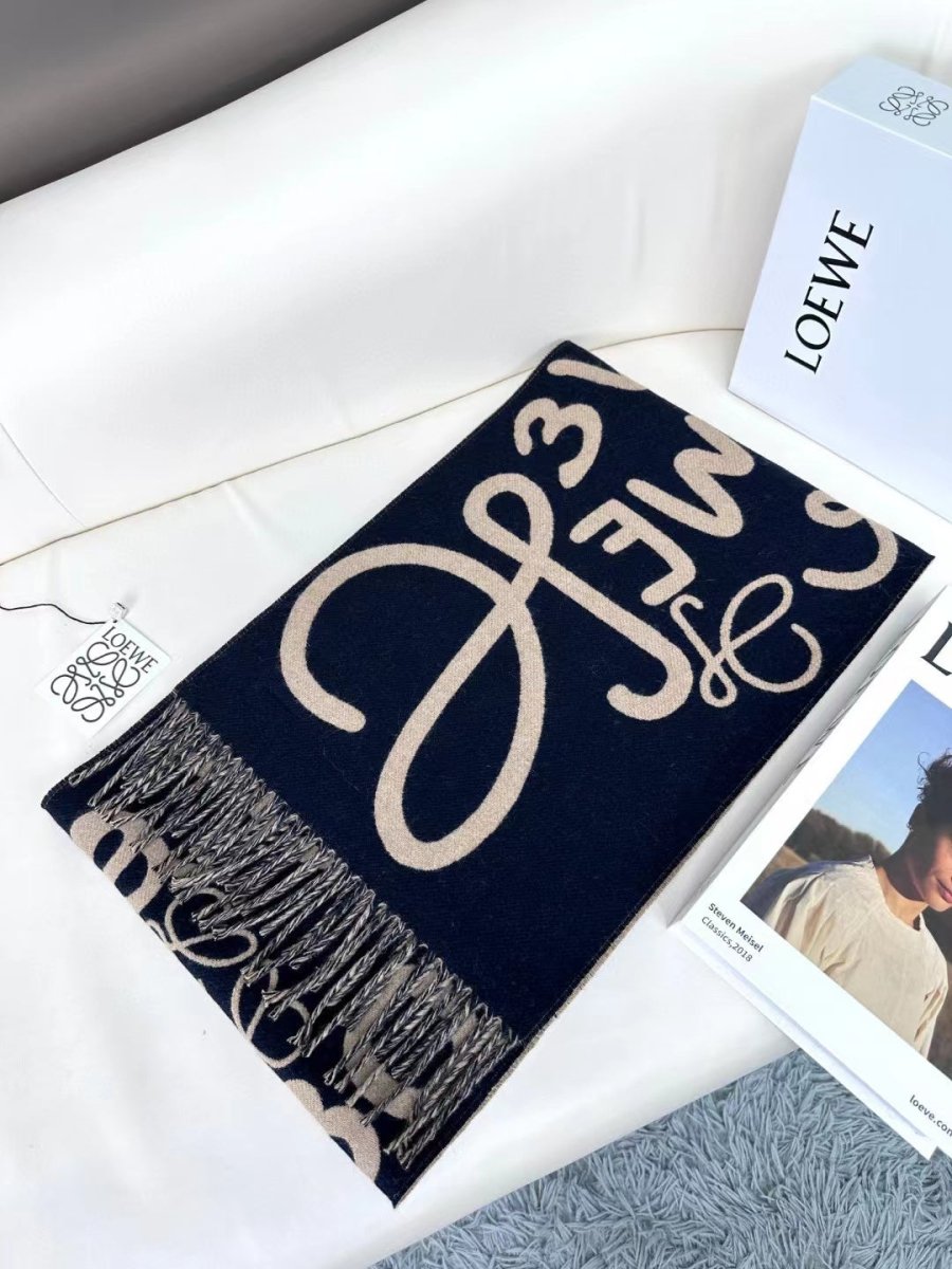 Loewe Scarf Wool Premium Quality Clothing Accessory - mingfabricstore