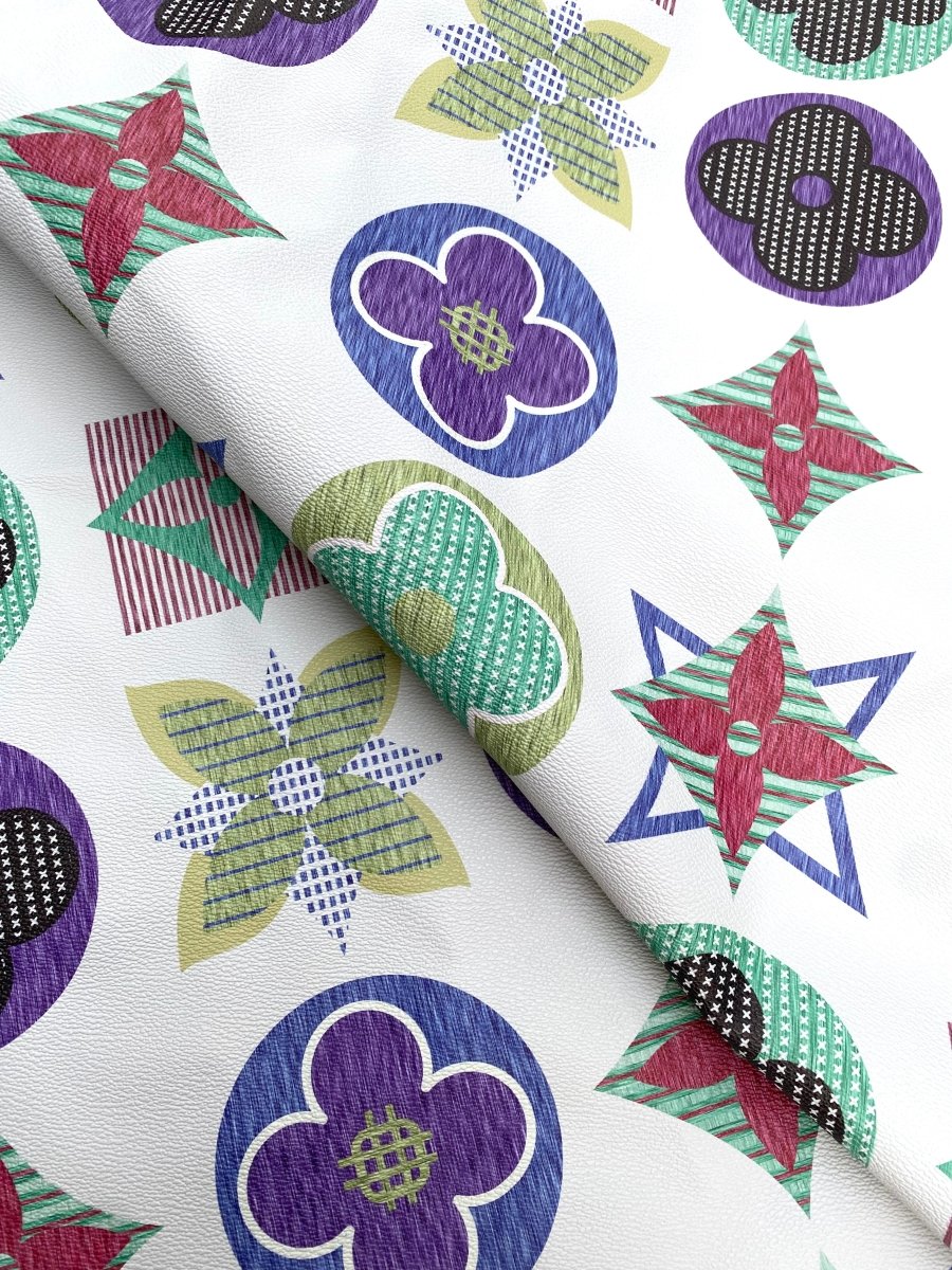 Louis Vuitton Designer Leather Fabric for Handmade Custom DIY Home Deco - mingfabricstore