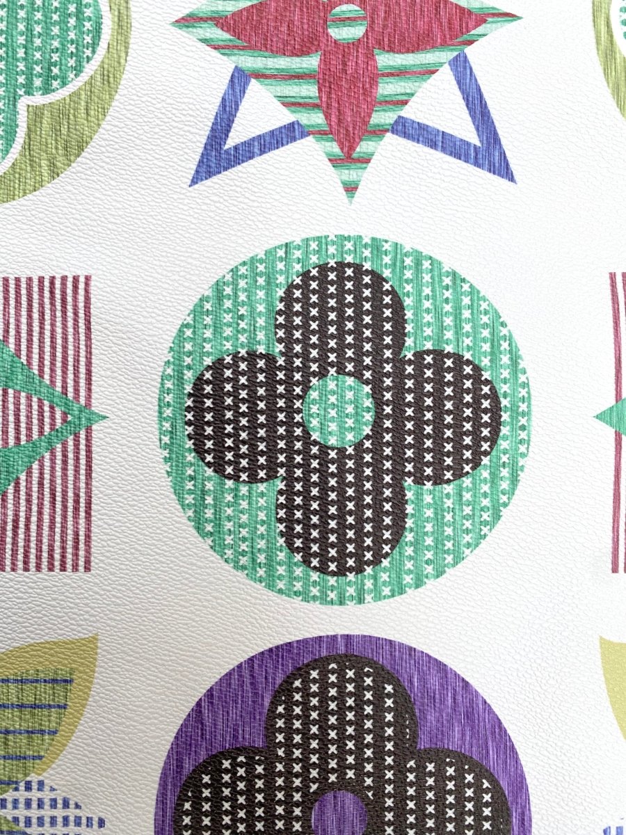 Louis Vuitton Designer Leather Fabric for Handmade Custom DIY Home Deco - mingfabricstore