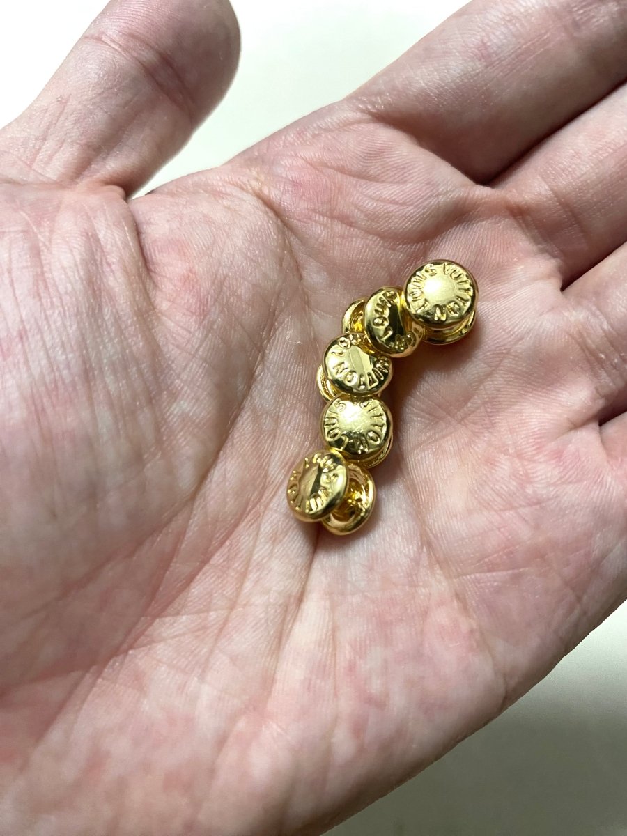 Louis Vuitton LV Gold Rivet for Handmade Bags Custom DIY Crafts - mingfabricstore