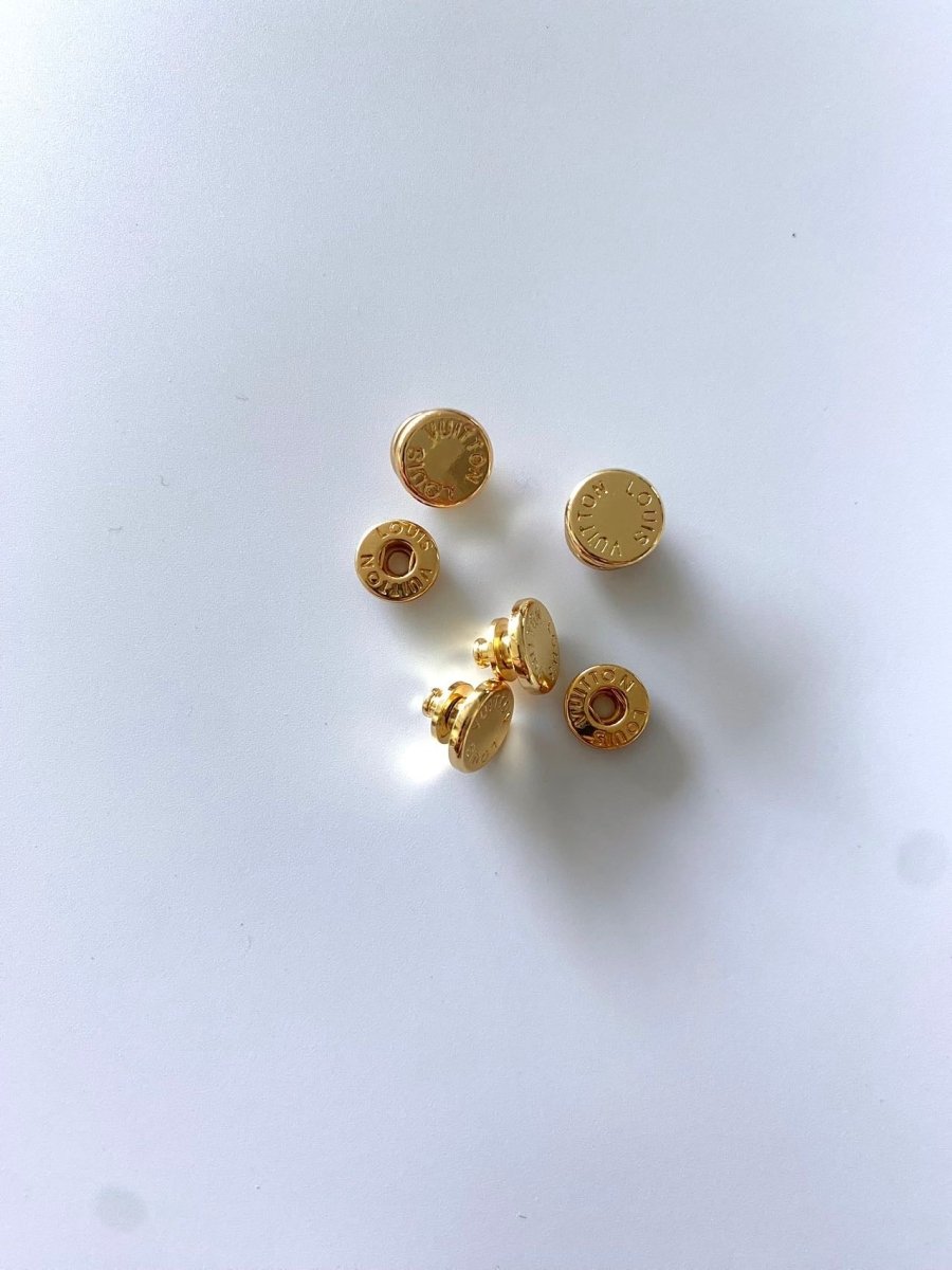 Louis Vuitton LV Gold Snap Button Nails for Handmade Bags Repair Custom DIY Crafts - mingfabricstore