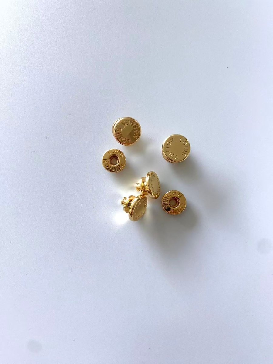 Louis Vuitton LV Gold Snap Button Nails for Handmade Bags Repair Custom DIY Crafts - mingfabricstore