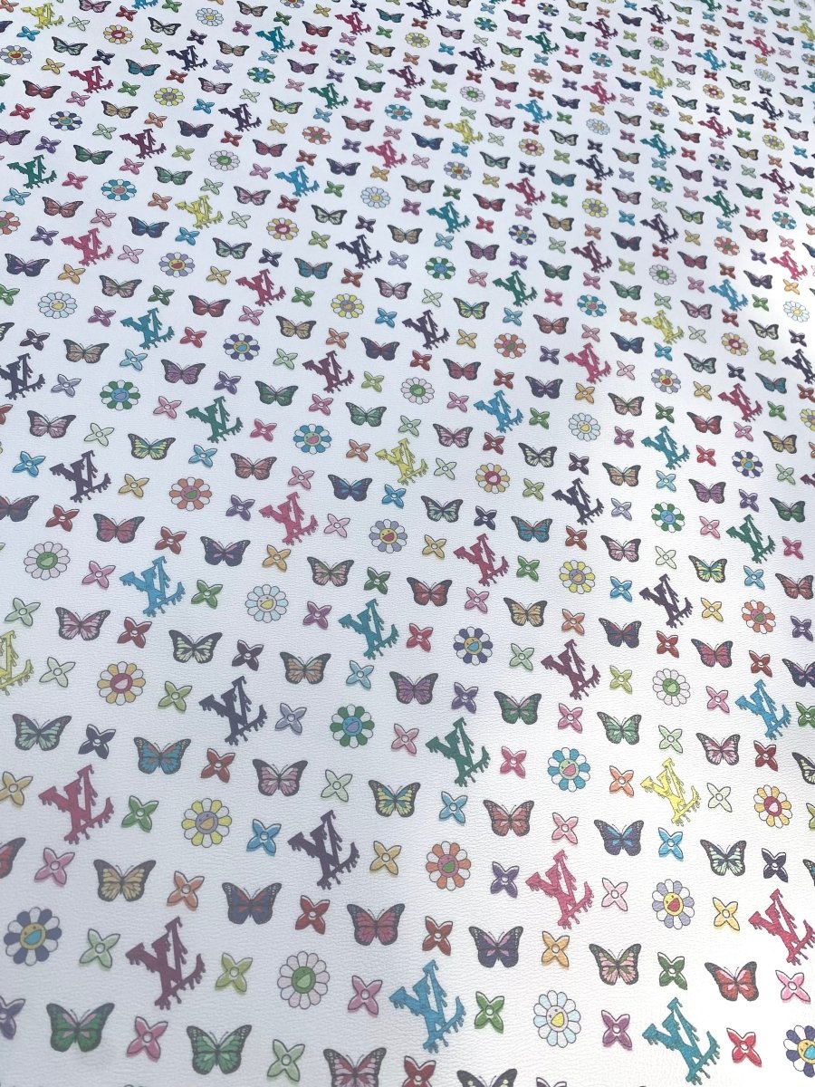 Louis Vuitton Murakami Takashi Vinyl Leather for Handmade Custom Creations DIY - mingfabricstore