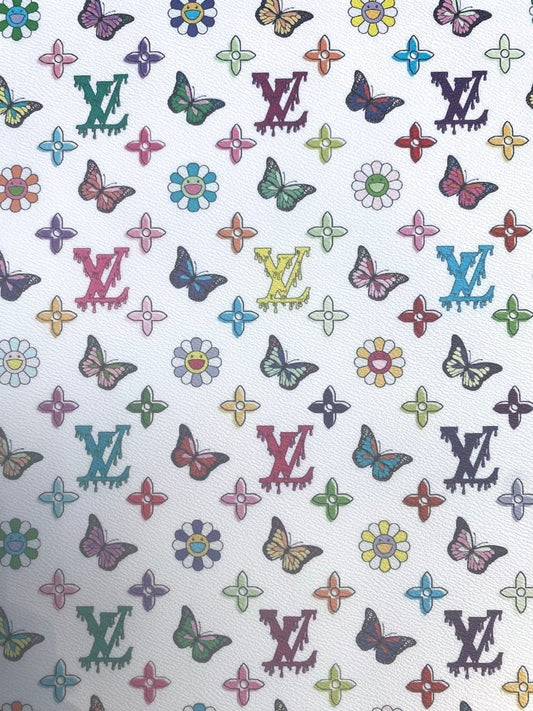 Louis Vuitton Murakami Takashi Vinyl Leather for Handmade Custom Creations DIY - mingfabricstore