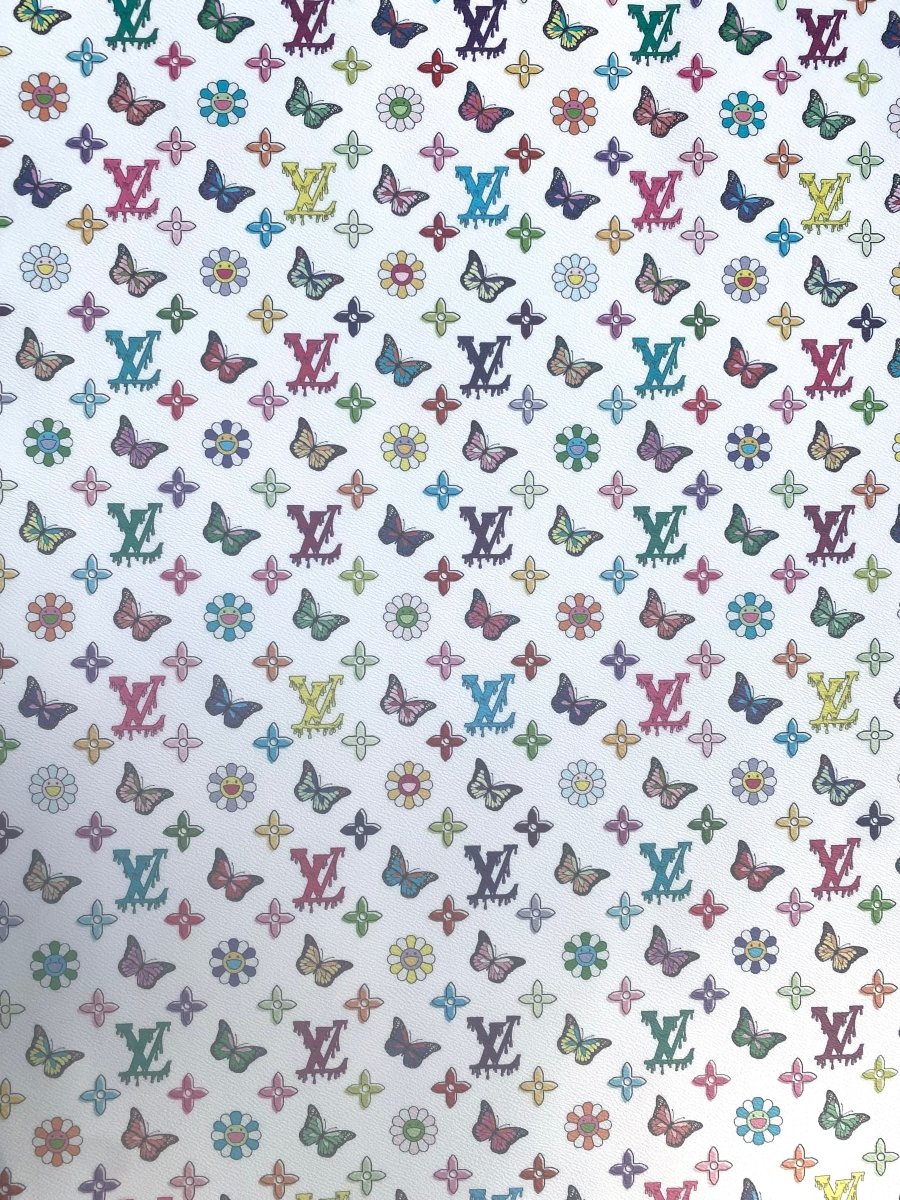 Louis Vuitton Murakami Takashi Vinyl Leather for Handmade Custom Creations DIY - mingfabricstore