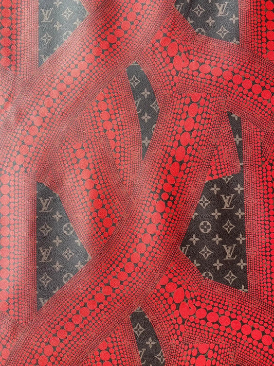 Louis Vuitton Yayoi Kusama Leather Materials for Handmade Custom Bag Sewing Upholstery - mingfabricstore