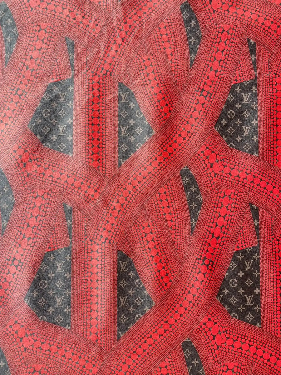 Louis Vuitton Yayoi Kusama Leather Materials for Handmade Custom Bag Sewing Upholstery - mingfabricstore