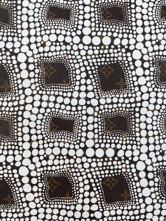 Louis Vuitton Yayoi Kusama LV Leather Sheet Vinyl Fabric for Bag Sewing Home Decor - mingfabricstore