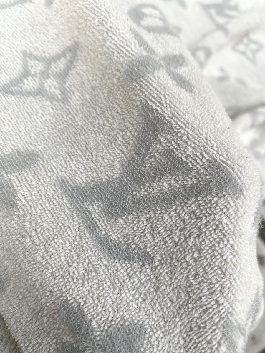 LV Beach Towels Cotton Fabric for Handmade DIY Bespoke Custom Clothing - mingfabricstore