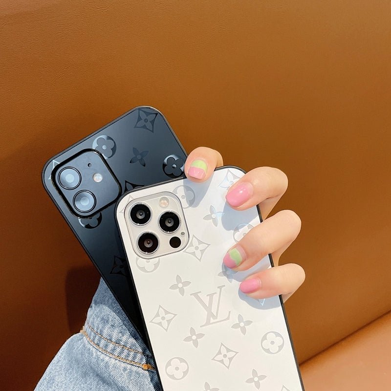 LV Classic Logo Acrylic Smooth iPhone Cases. - mingfabricstore