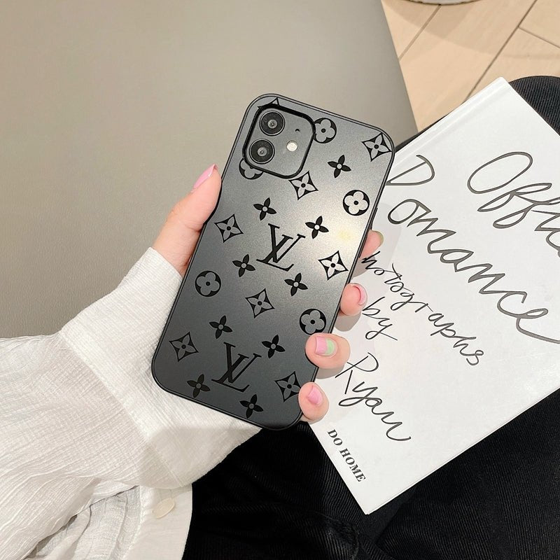 LV Classic Logo Acrylic Smooth iPhone Cases. - mingfabricstore