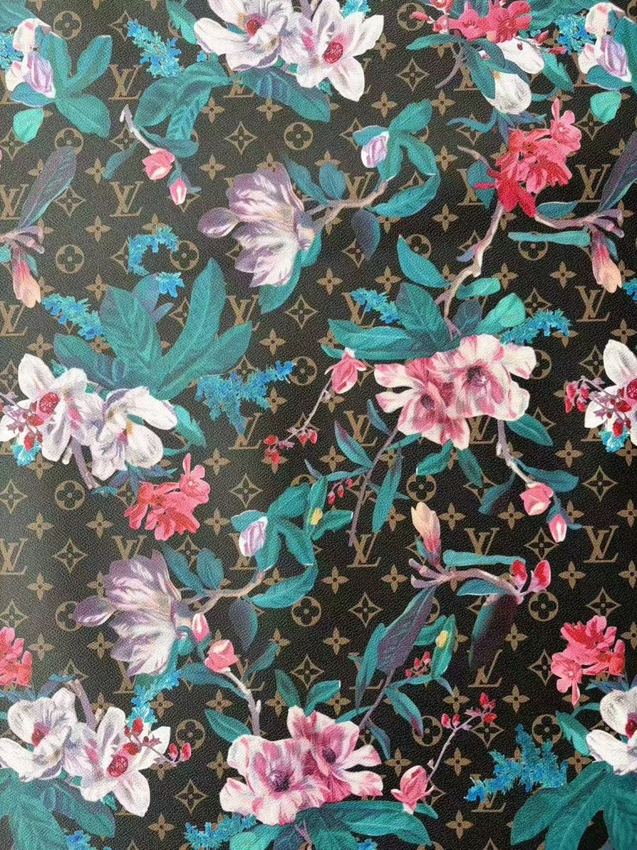 LV Flower Designer Fabric Sold by Yard for Crafts DIY Upholstery Projects - mingfabricstore